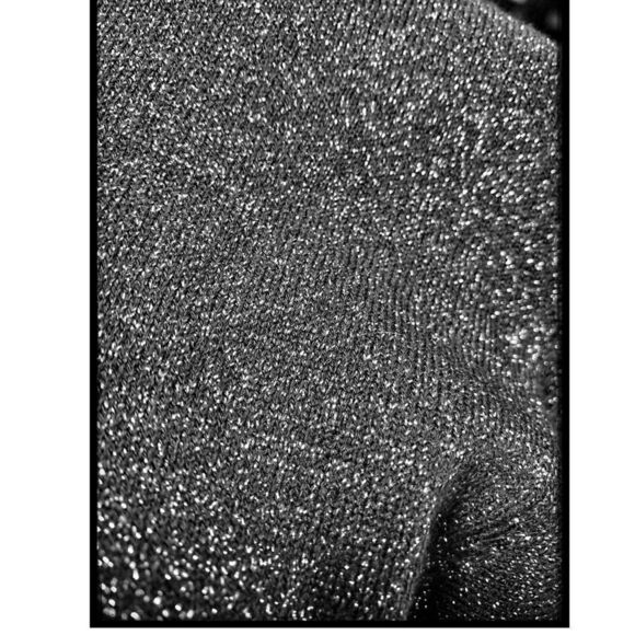 NWT NYE Silver Metallic Glitter Sweater Large Worthington - Picture 5 of 5